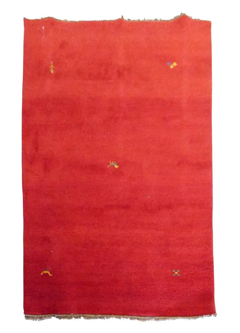 Indian Hand-Knotted Gabbeh Rug 6'6" X 4'7"